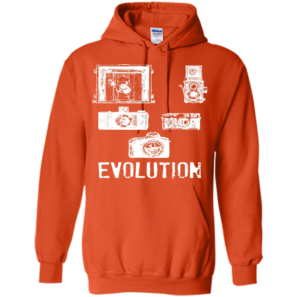 Photographer T-shirt Evolution T-shirt Orange