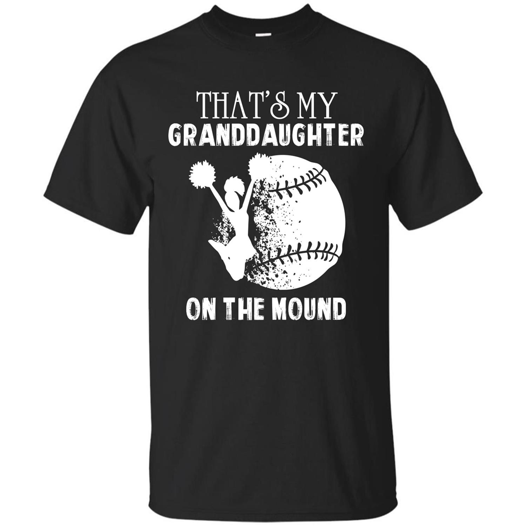 Baseball T-shirt That’s My Granddaughter On The Mound Black