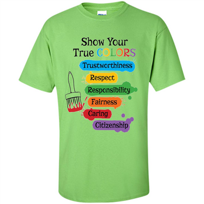 Show Your True Colors T-shirt Lime