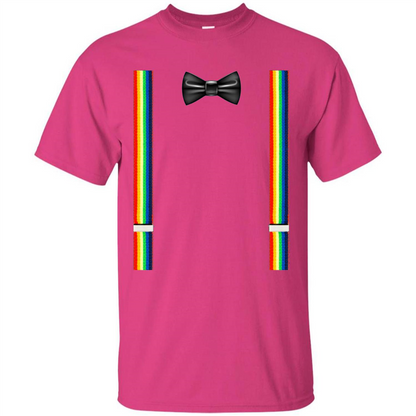 Suspenders And Bowtie Clown Costume T-shirt Heliconia