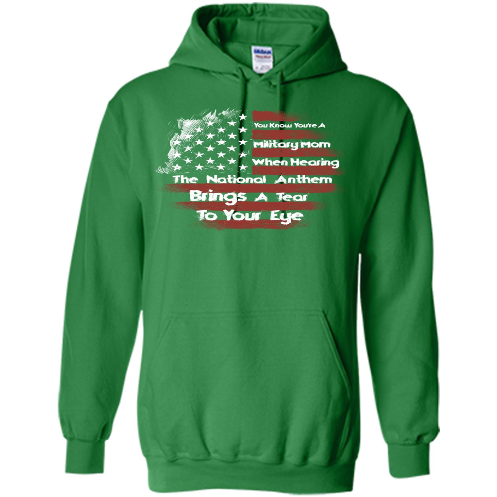 Military Mom. You Know You're A Military Mom When T-shirt Irish Green