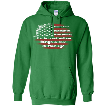 Military Mom. You Know You're A Military Mom When T-shirt Irish Green
