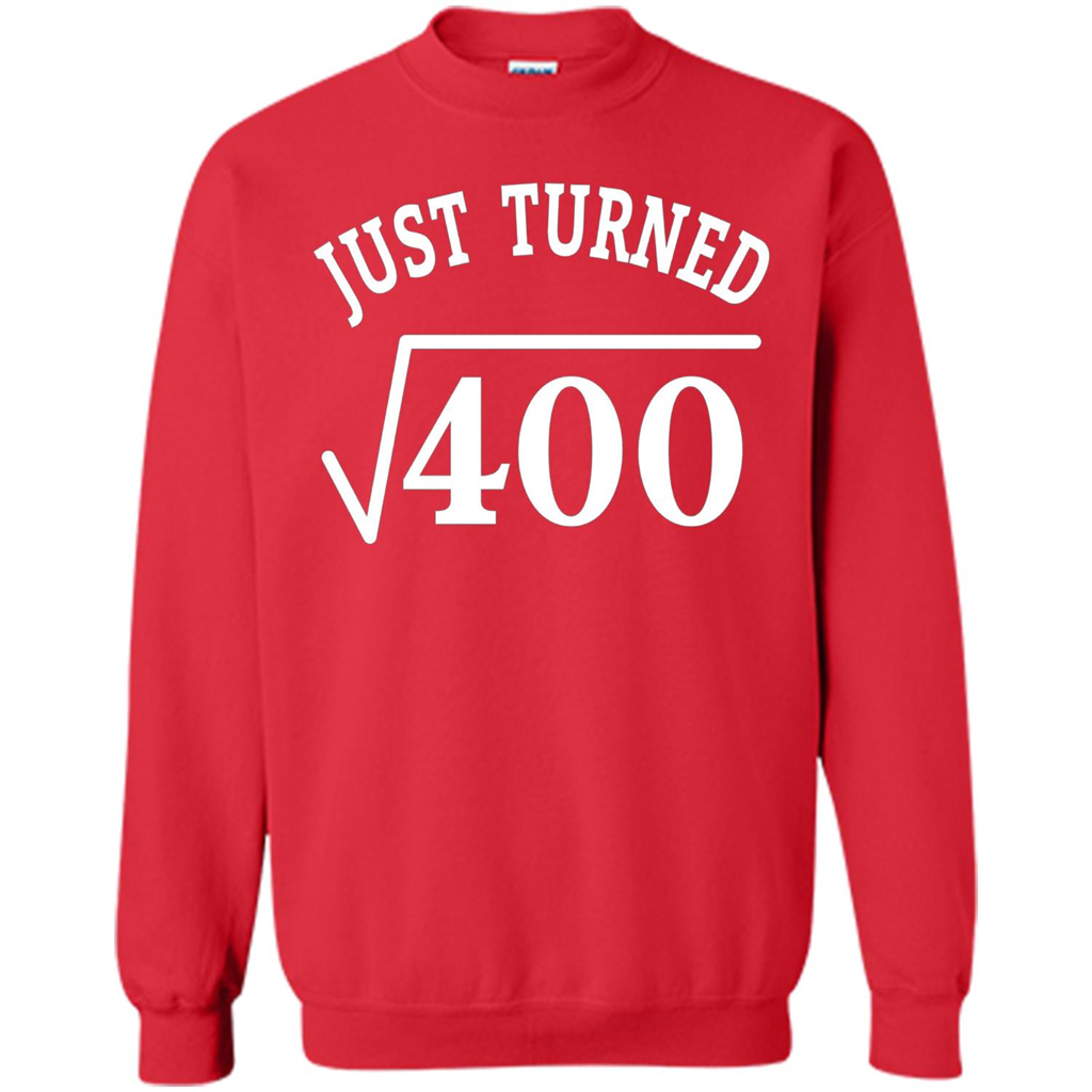 Birthday Gift T-shirt 20 Years Old Just Turn Square Root 400 T-shirt Red