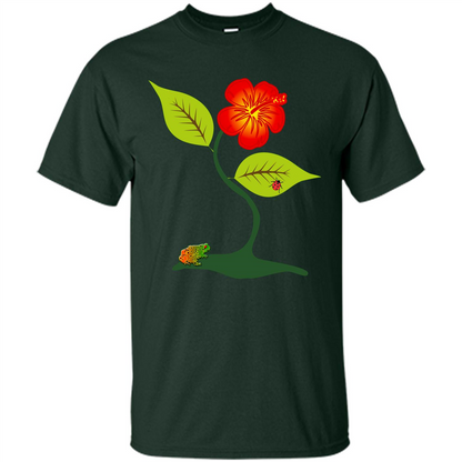 Plant And Flower T-Shirt Forest Green