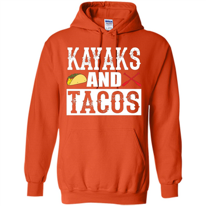 Funny Taco T-shirt Kayaks and Tacos Orange