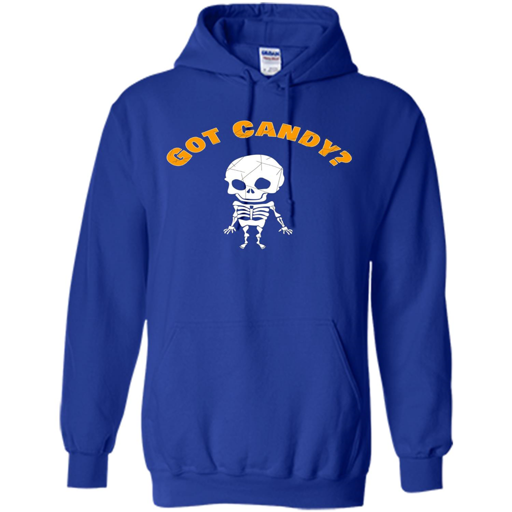 Cute Skeleton Asking For Candy Halloween T-shirt Royal