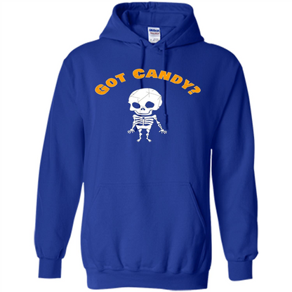 Cute Skeleton Asking For Candy Halloween T-shirt Royal