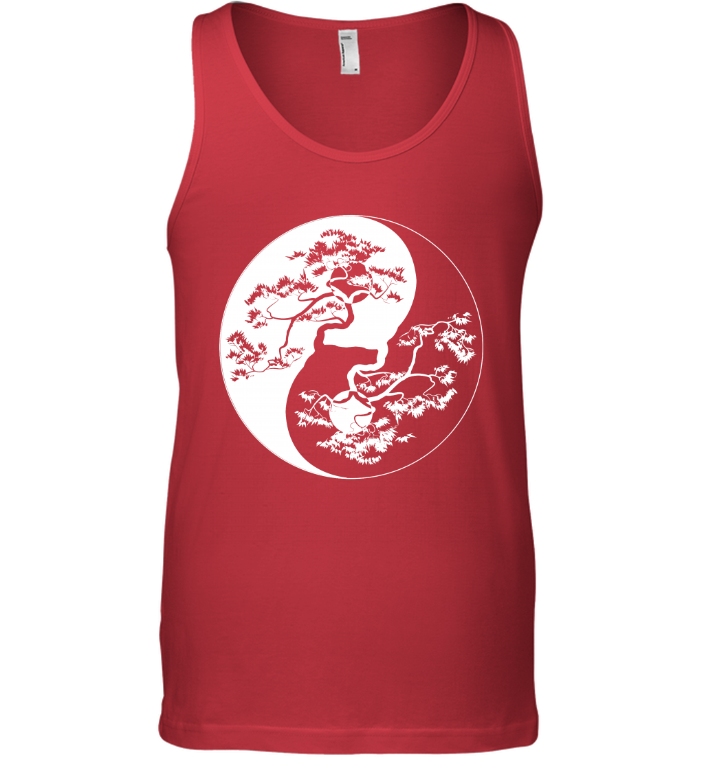 Yin Yang Tree Shirt Tank Top Tank Top Red