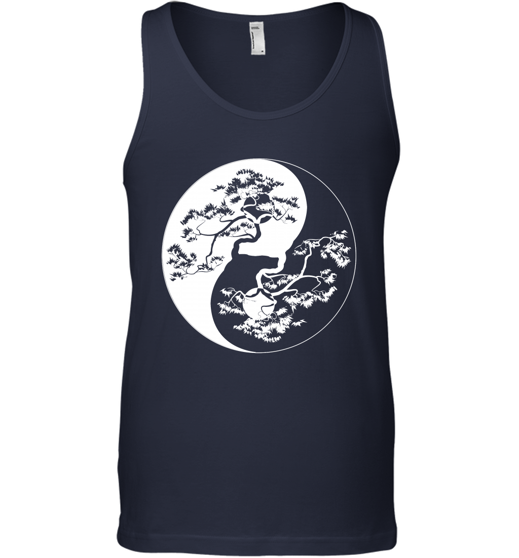 Yin Yang Tree Shirt Tank Top Tank Top Navy