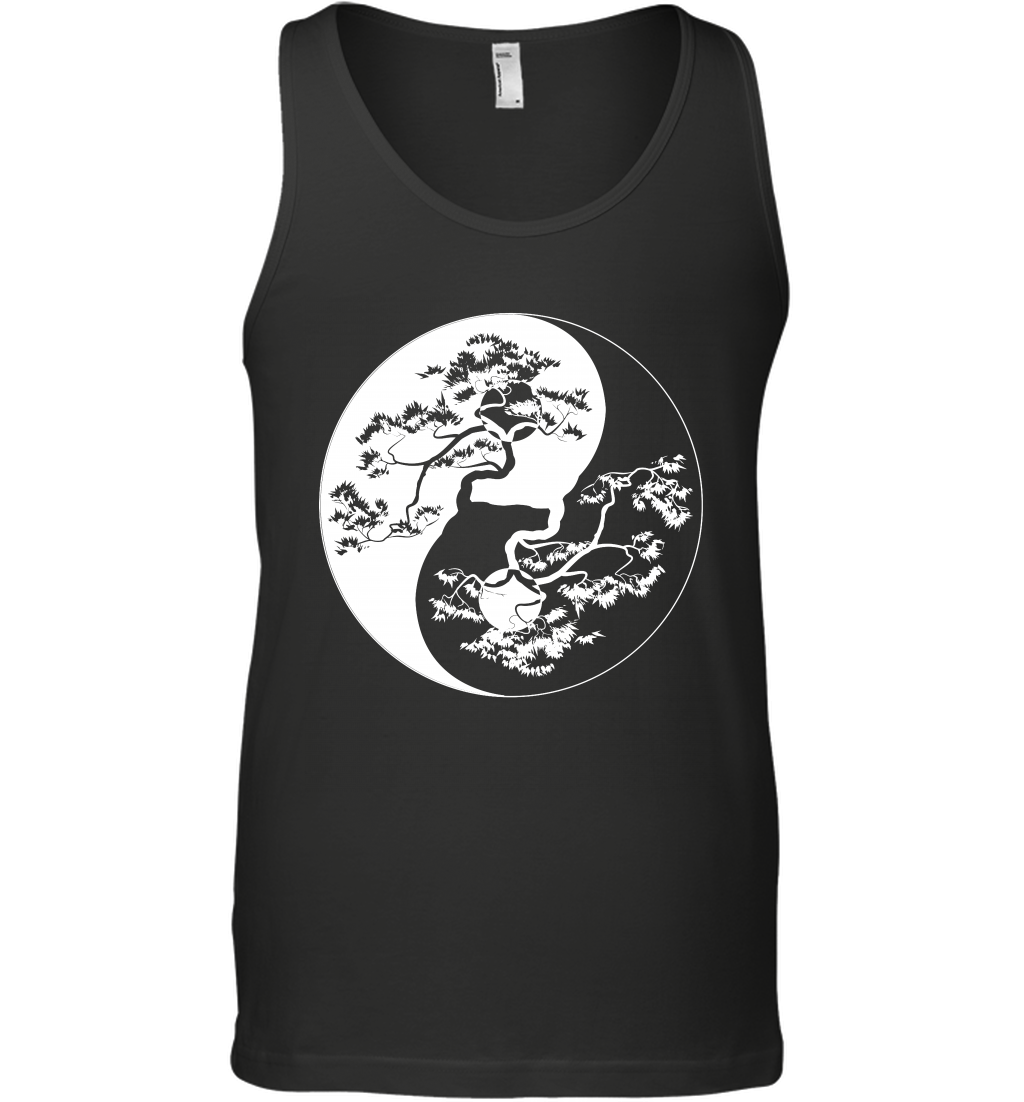 Yin Yang Tree Shirt Tank Top Tank Top Black