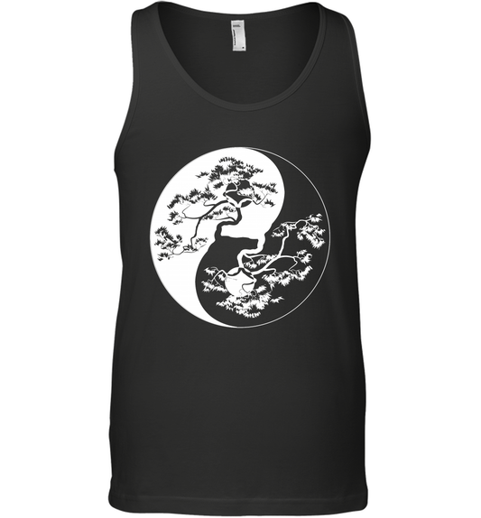 Yin Yang Tree Shirt Tank Top Tank Top Black