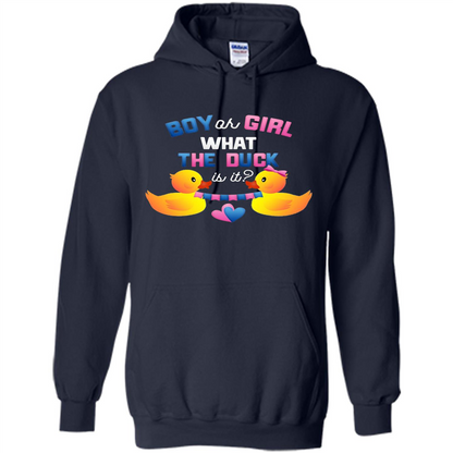 Boy Or Girl What The Duck Is It T-Shirt Gender Reveal Party T-Shirts Navy