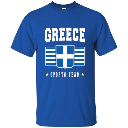 GREECE T-shirt Greek Flag T-shirt Sports Team Royal
