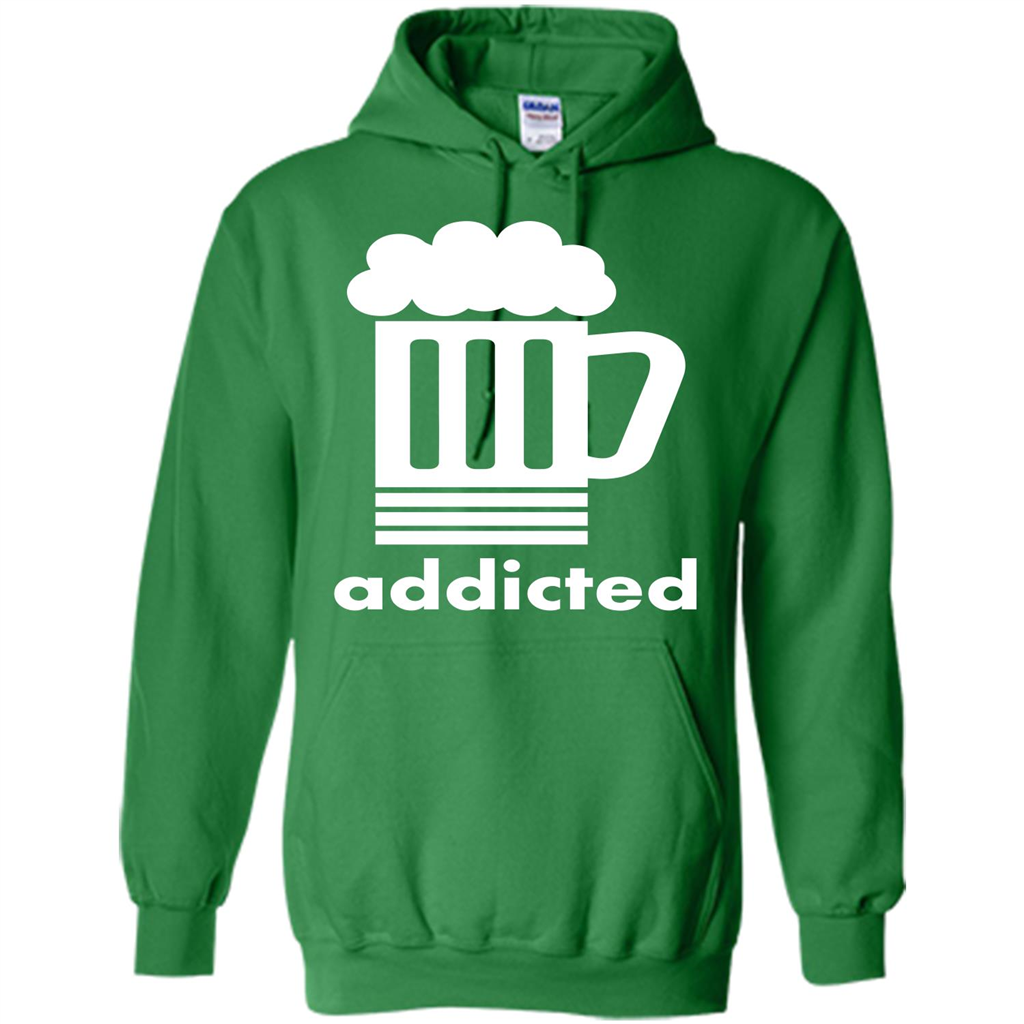 Beer T-shirt Addicted To Beer Irish Green