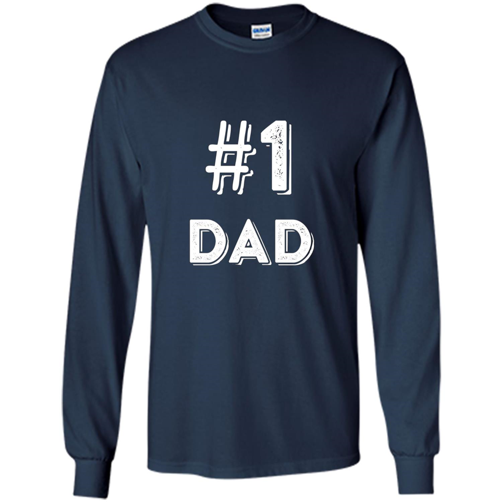 Fathers Day T-shirt Dad No.1 T-shirt Navy