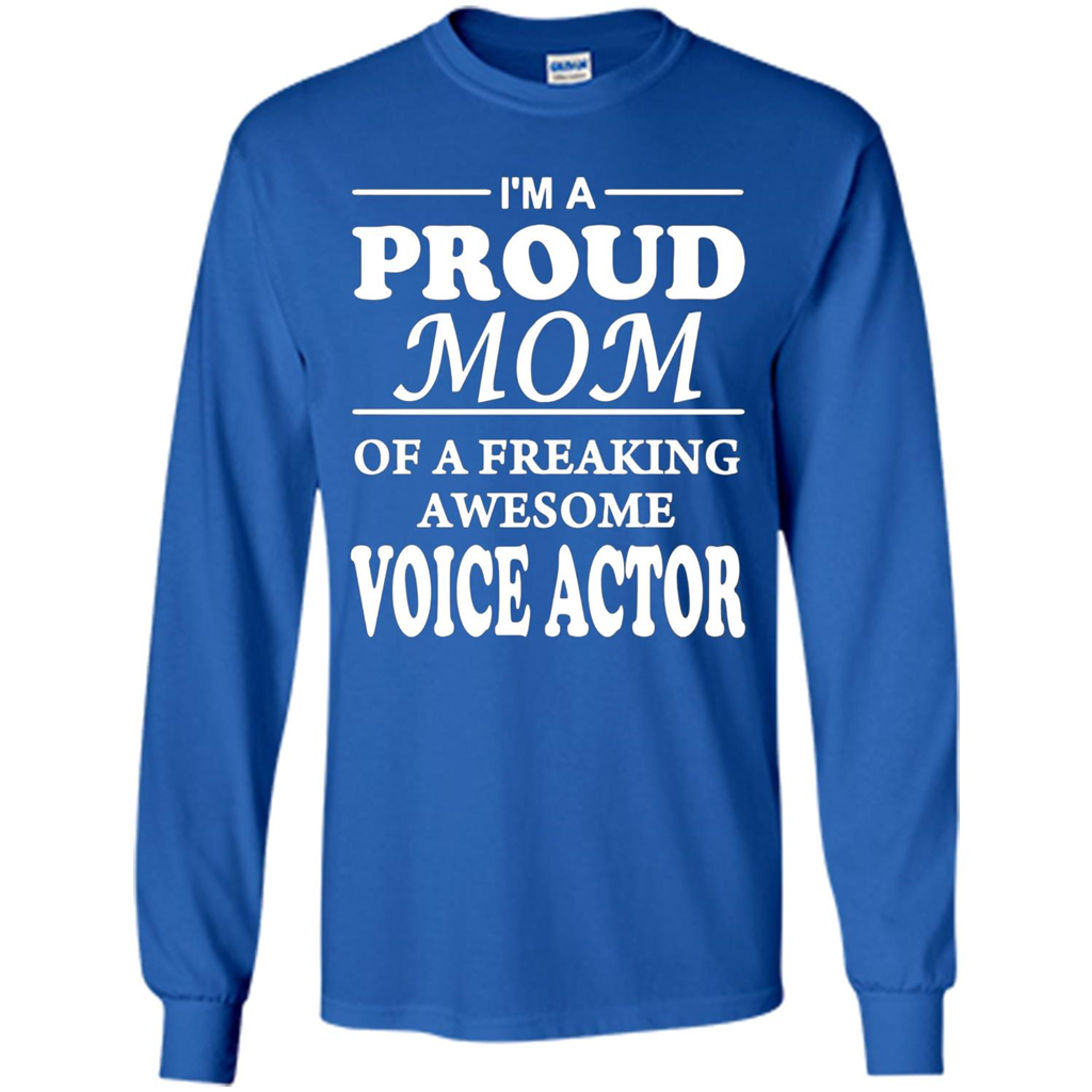 Funny Mommy Gift T-shirt Proud Mom Of A Voice Actor T-shirts Royal