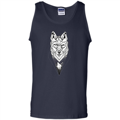 Wolf Moon Mountain Dreamcatcher Bohemian Spirit T-shirt Navy