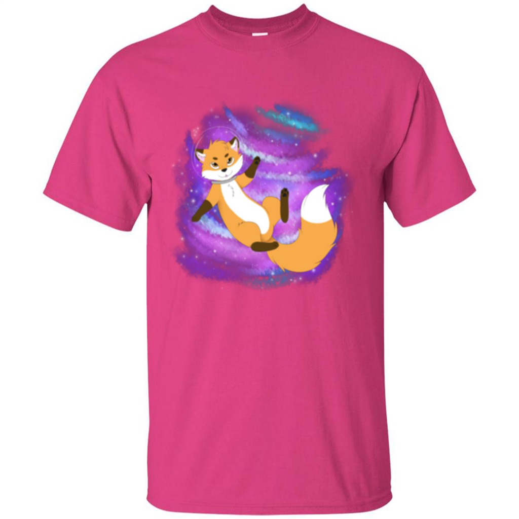 Space Fox T-shirt Heliconia
