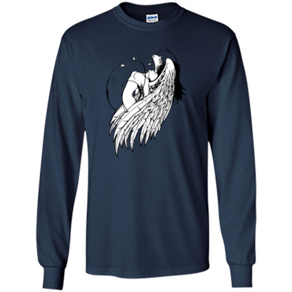 Angel T-shirt Angel Wings Navy