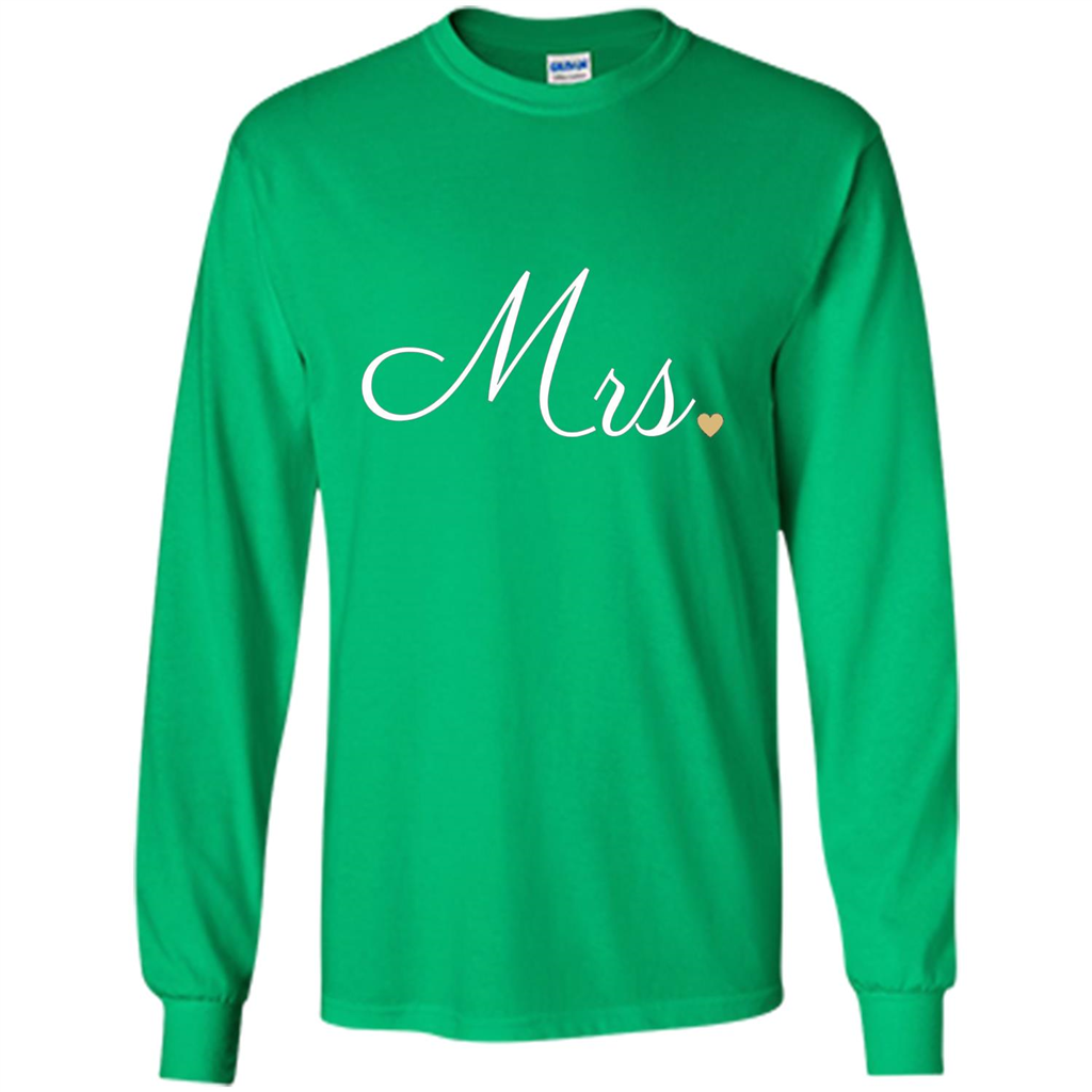 Mrs. Wedding T-shirt Irish Green
