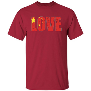 I Love China Flag T-shirt