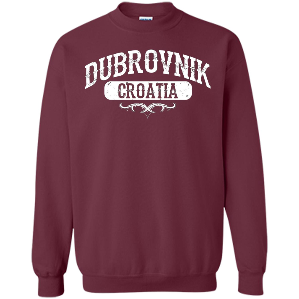 Dubrovnik Croatia T Shirt Maroon