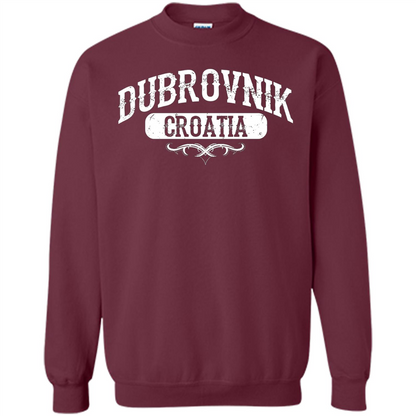 Dubrovnik Croatia T Shirt Maroon