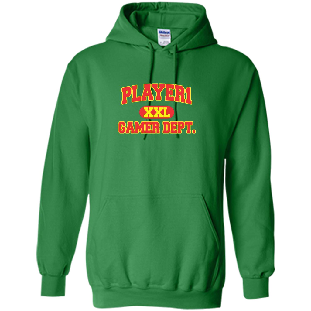 Gamer T-shirt Player 1 XXL Gamer Department Irish Green