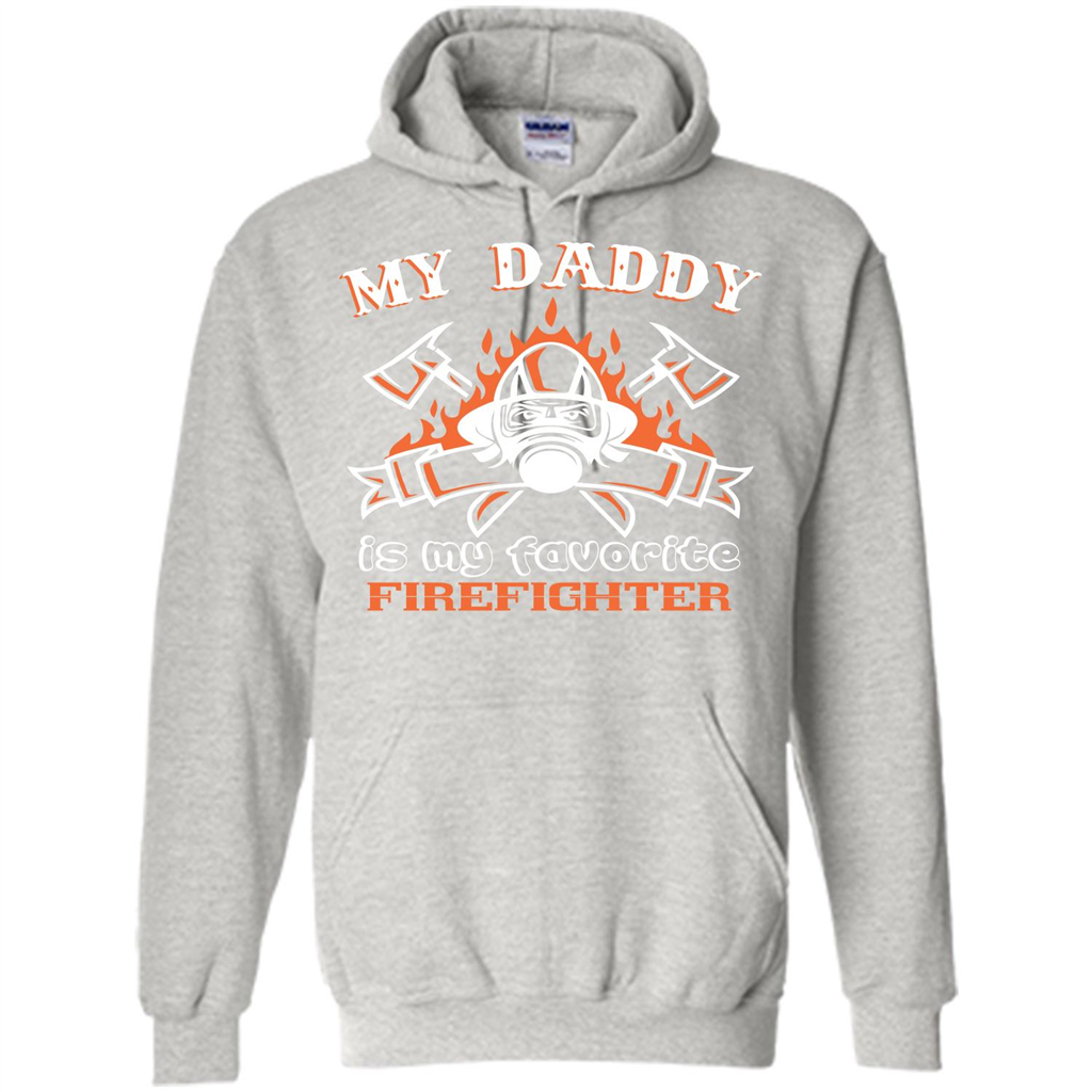 Firefighter daddy T-shirt My Daddy Is My Favorite Firefighter Ash