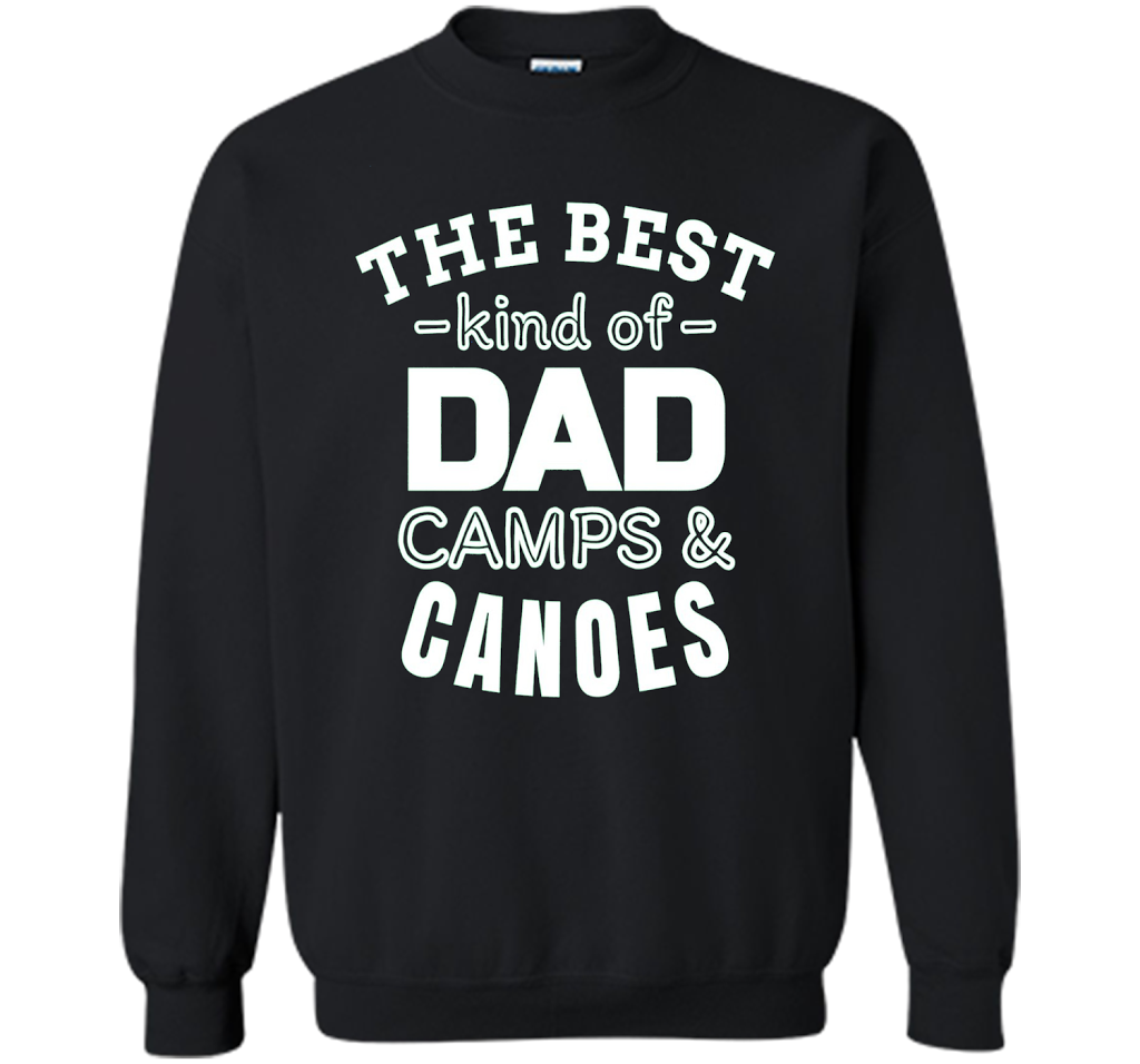 Men's Father's Day t shirt for Dad who camps and canoes t-shirt Black