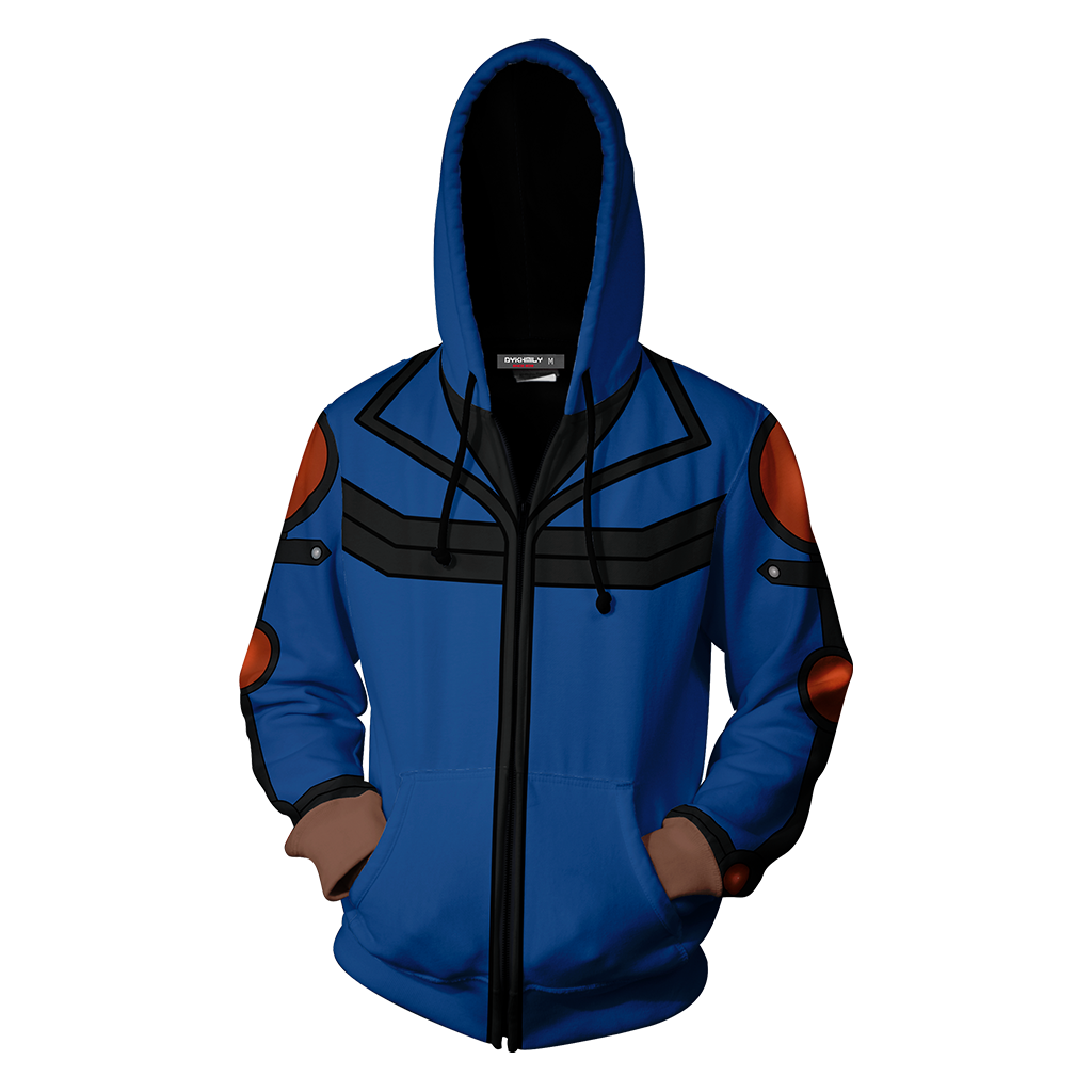 Yu-Gi-Oh! Fudo Yusei Cosplay New Look Zip Up Hoodie Jacket