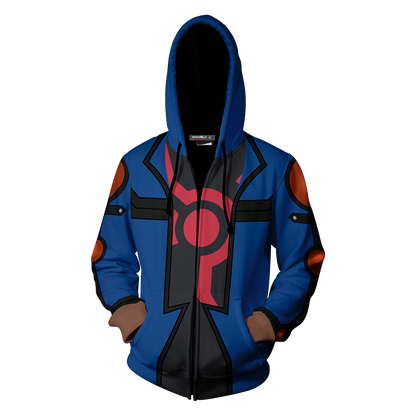 Yu-Gi-Oh! Fudo Yusei Cosplay Zip Up Hoodie Jacket