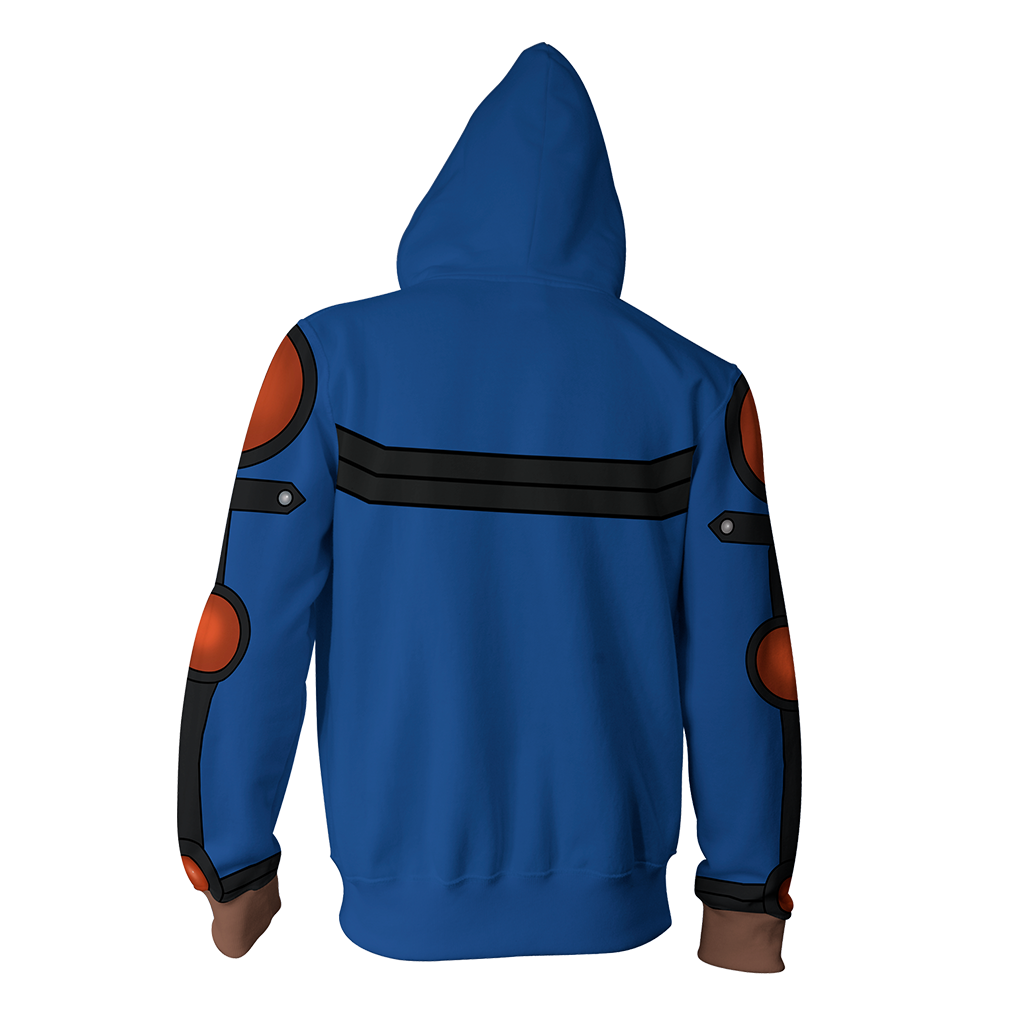 Yu-Gi-Oh! Fudo Yusei Cosplay New Look Zip Up Hoodie Jacket