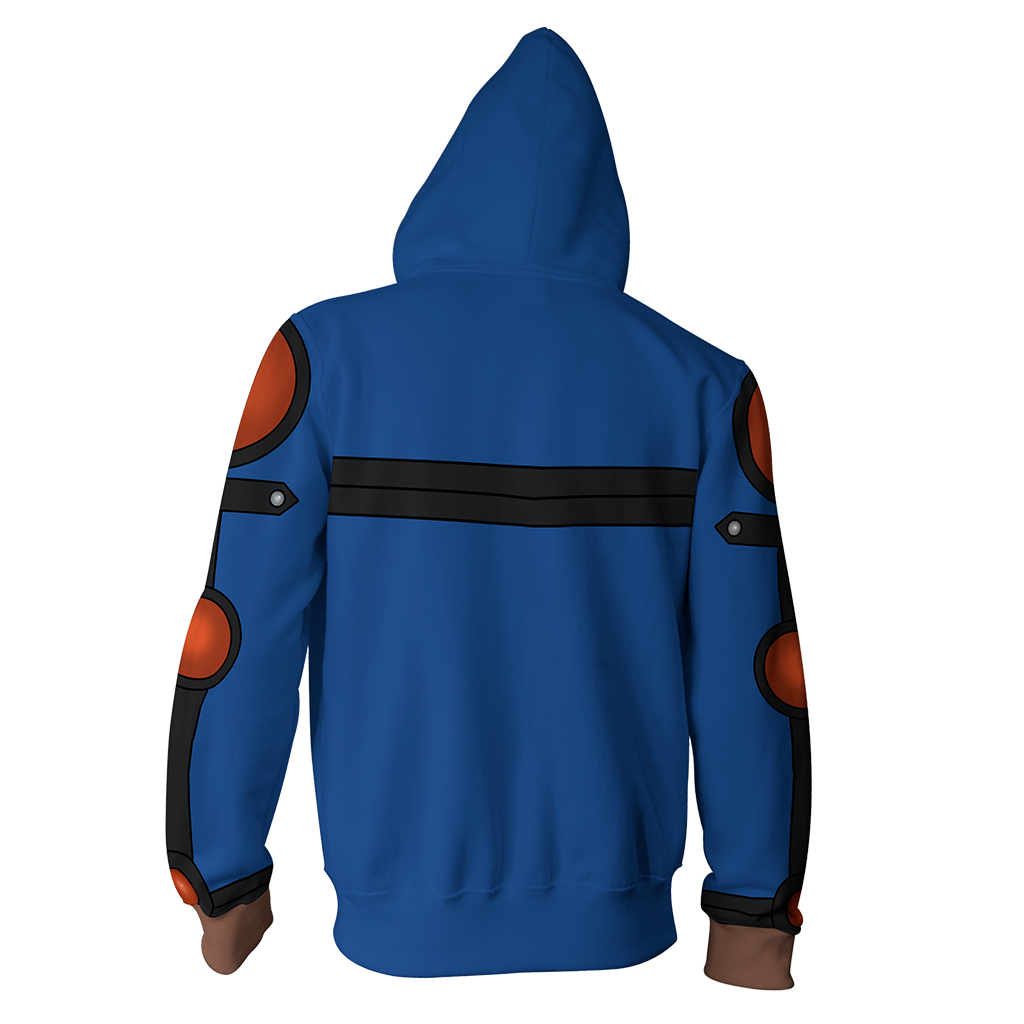 Yu-Gi-Oh! Fudo Yusei Cosplay Zip Up Hoodie Jacket
