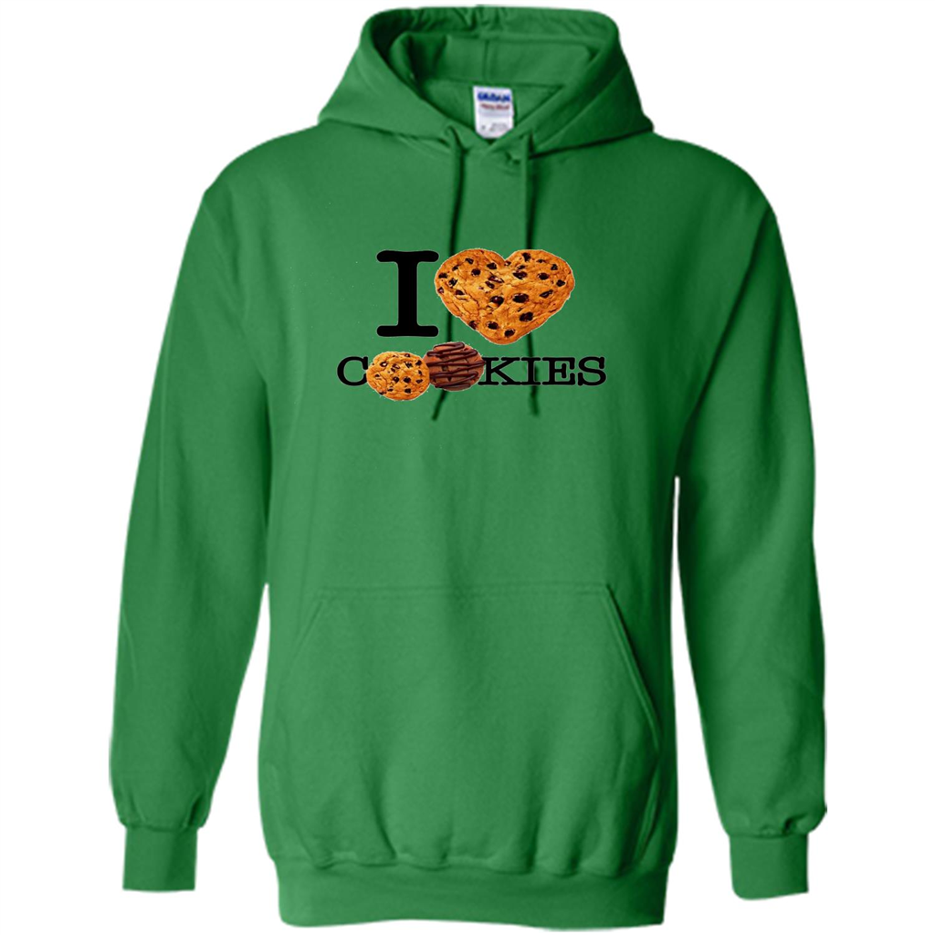 I Love (Heart) Cookies T-shirt Irish Green