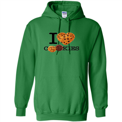 I Love (Heart) Cookies T-shirt Irish Green