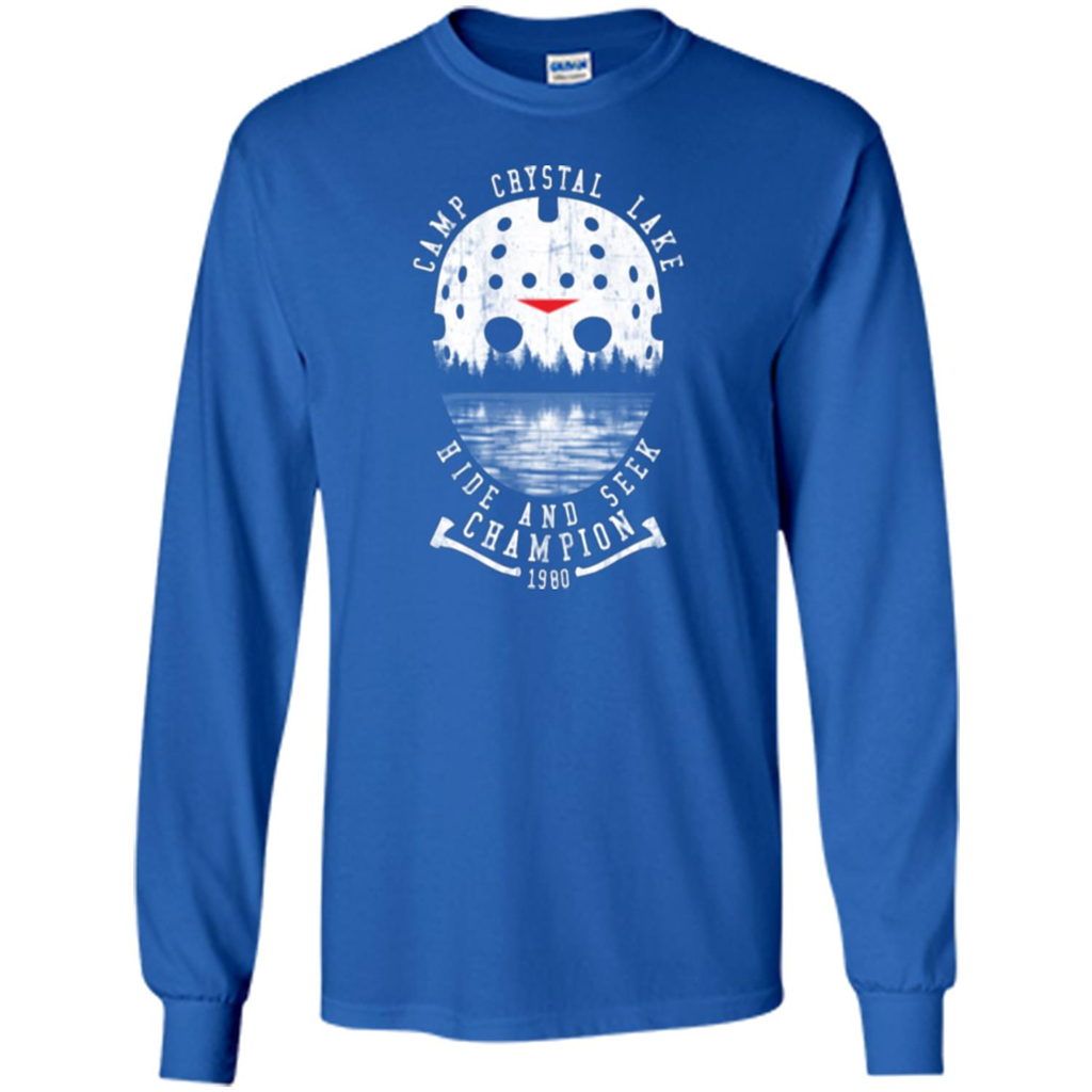 Camp Crystal Lake T-shirt Hide And Seek Champion 1980 Royal