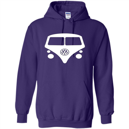 Car Lover T-shirt Split Window Kombi T-shirt Purple