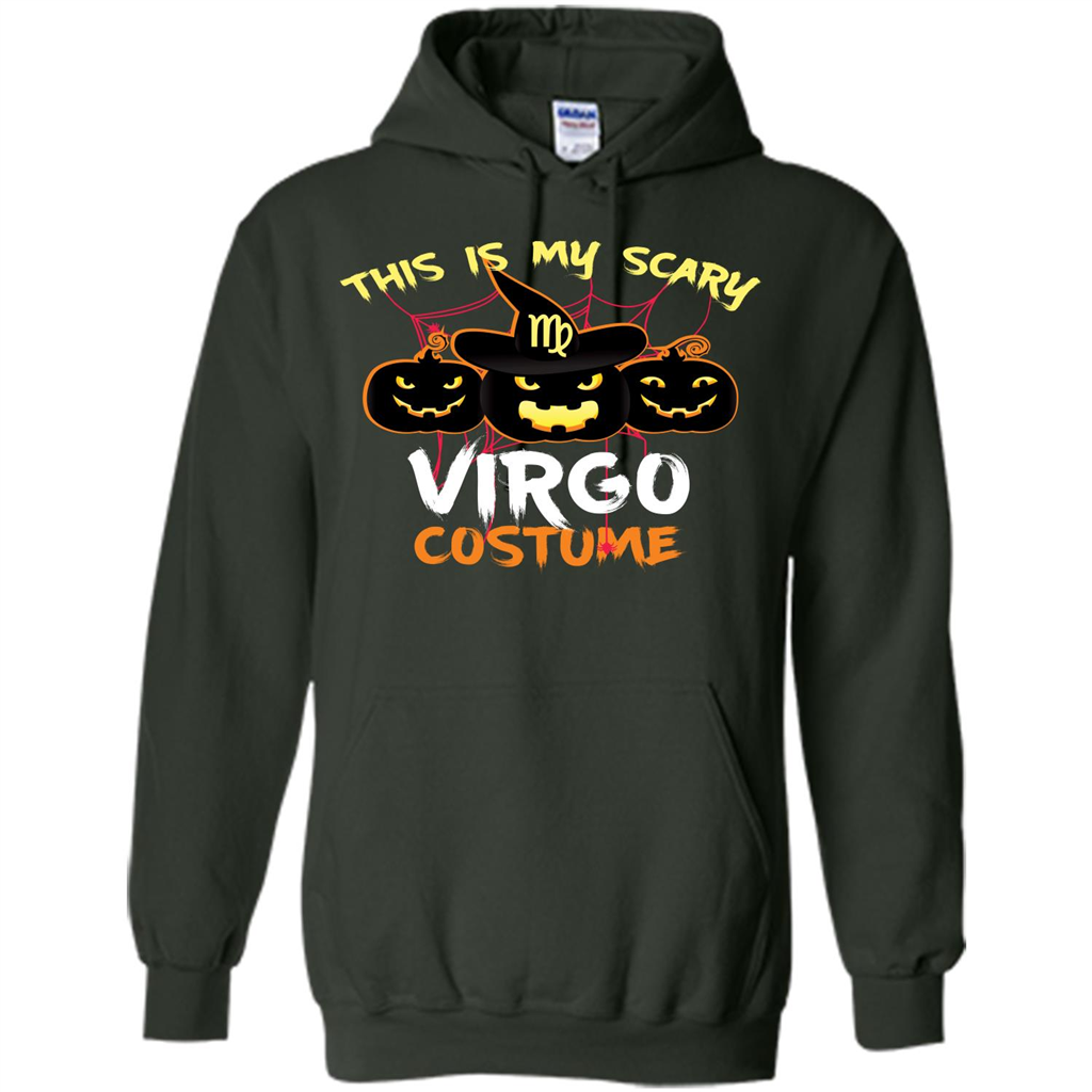 Halloween T-shirt This Is My Scary Virgo Costume T-shirt Forest Green
