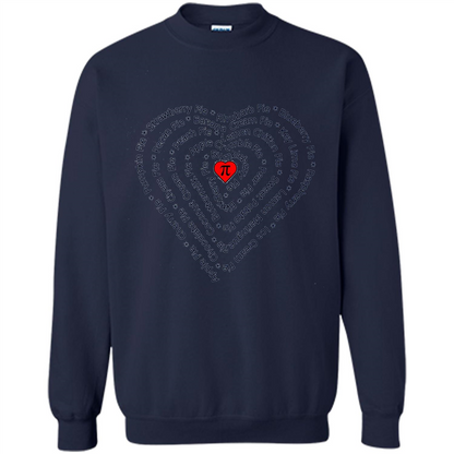 Love Math T-shirt I Love Pie Navy