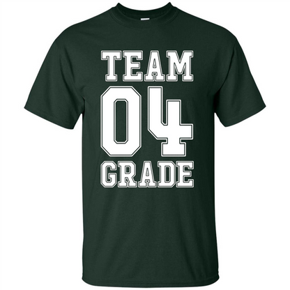 Team Fourth Grade T-shirt Team 4th Grade Back To School T-Shirt Forest Green
