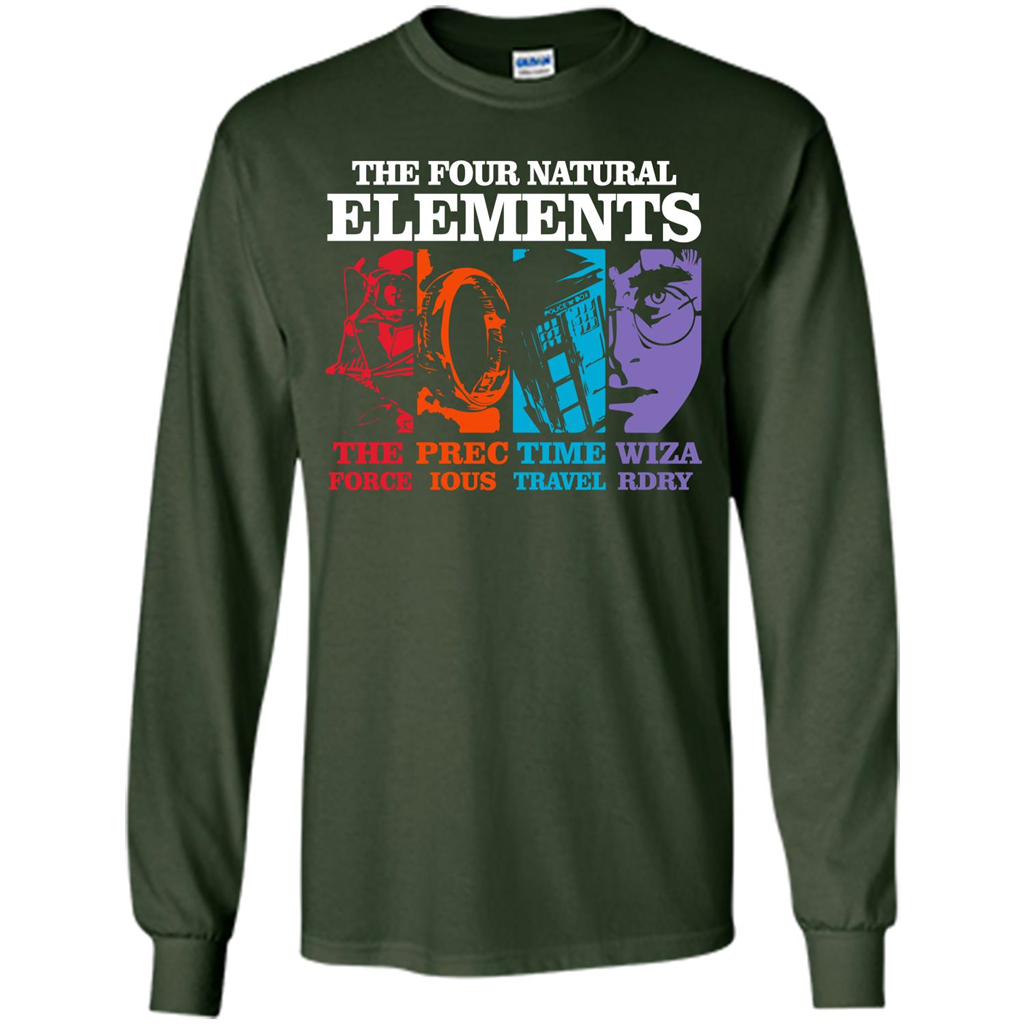 Movie T-shirt The Four Natural Elements T-shirt Forest Green