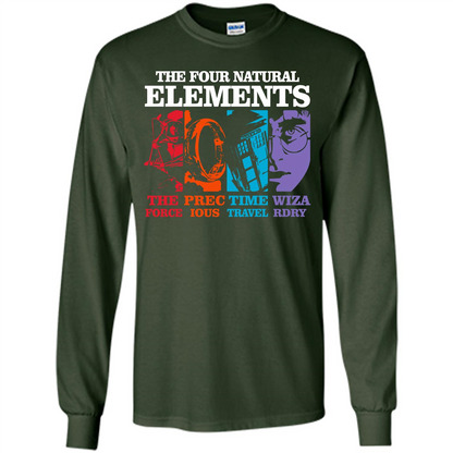 Movie T-shirt The Four Natural Elements T-shirt Forest Green