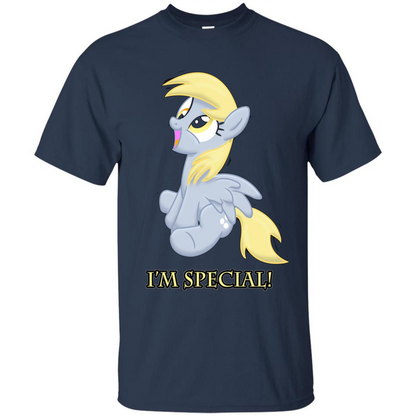 Cartoon Character T-shirt I'm special Navy