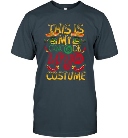 This Is My Cinco De Mayo Costume Shirt T-Shirt T-Shirt Charcoal