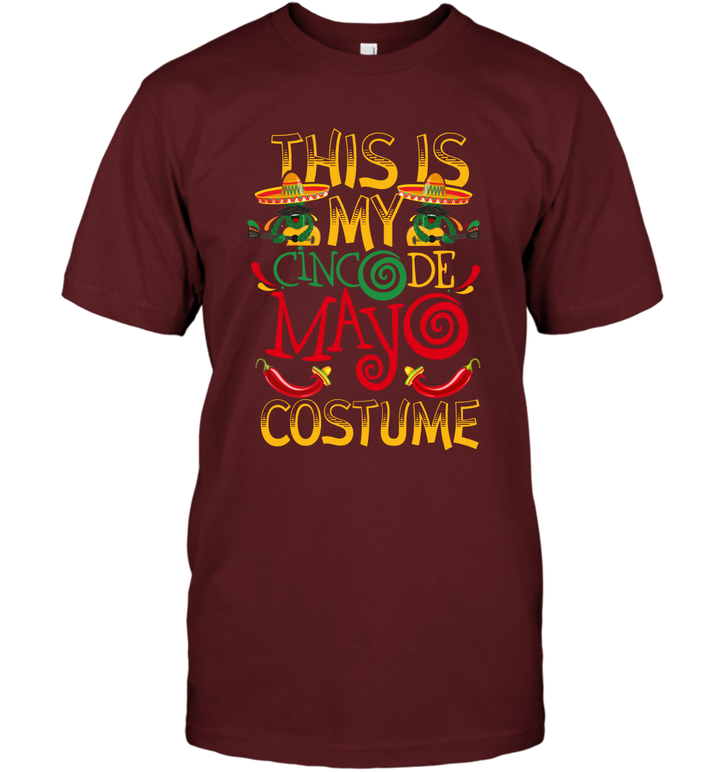 This Is My Cinco De Mayo Costume Shirt T-Shirt T-Shirt Cardinal