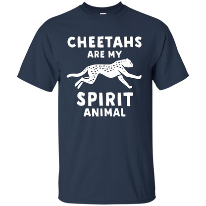 Cheetahs Are My Spirit Animal T-shirt Navy
