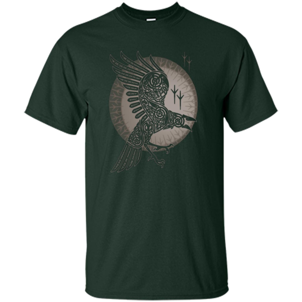 Raven Lover T-shirt Raven Forest Green