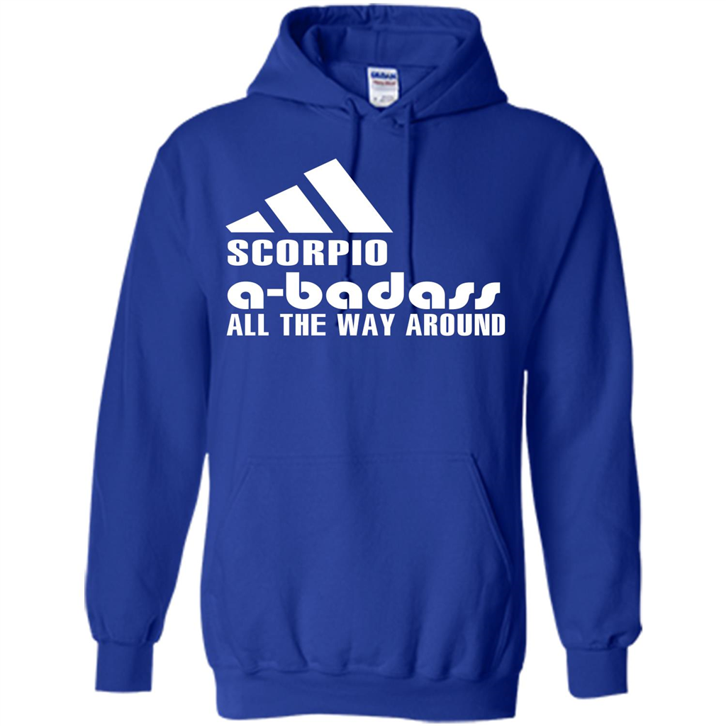 Scorpio A-Badass All The Way Around T-shirt Royal