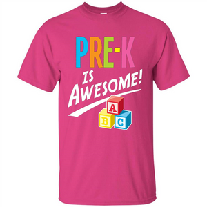 School Teacher T-shirt Pre-K Is Awesome ABC Blocks T-shirt